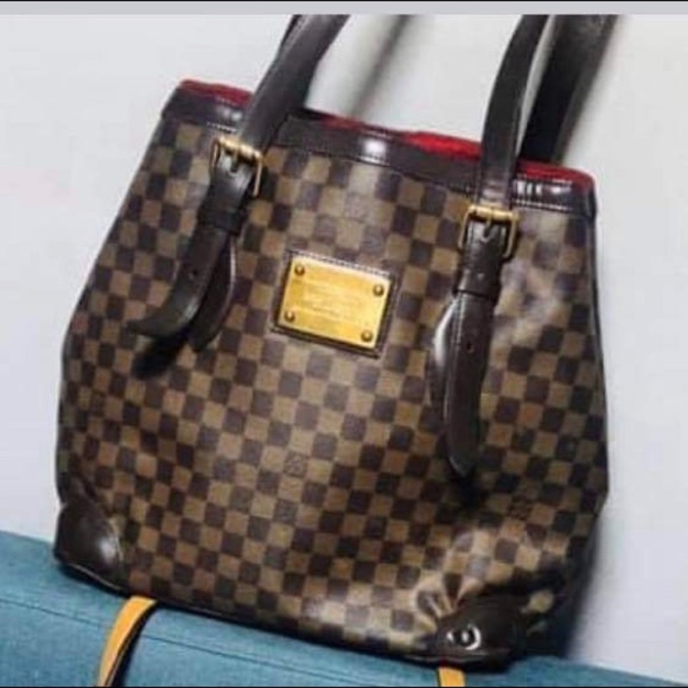 LV Hampstead GM Damier Ebene Shoulder Bag Brown
